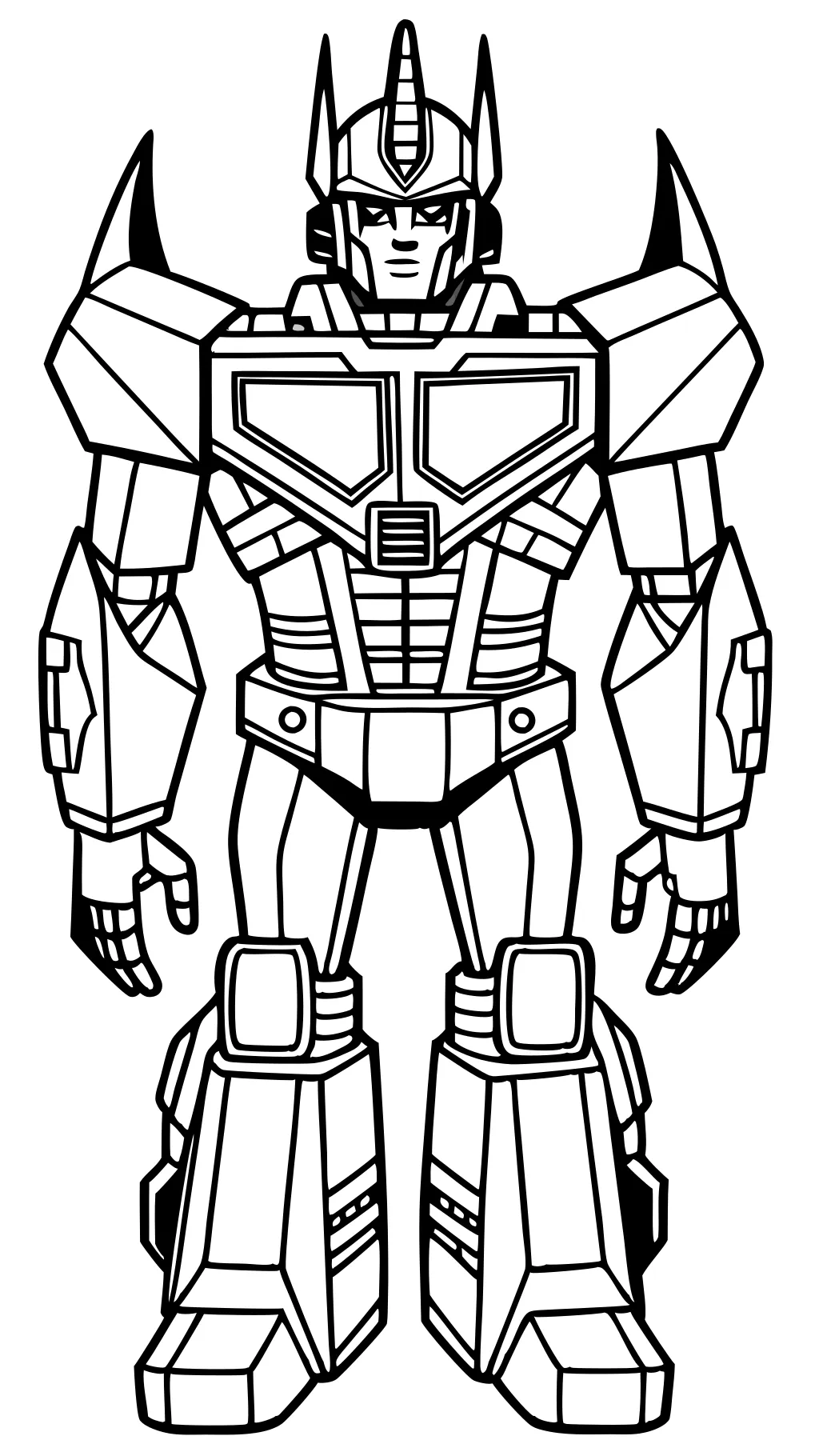 coloriage des transformateurs Optimus Prime